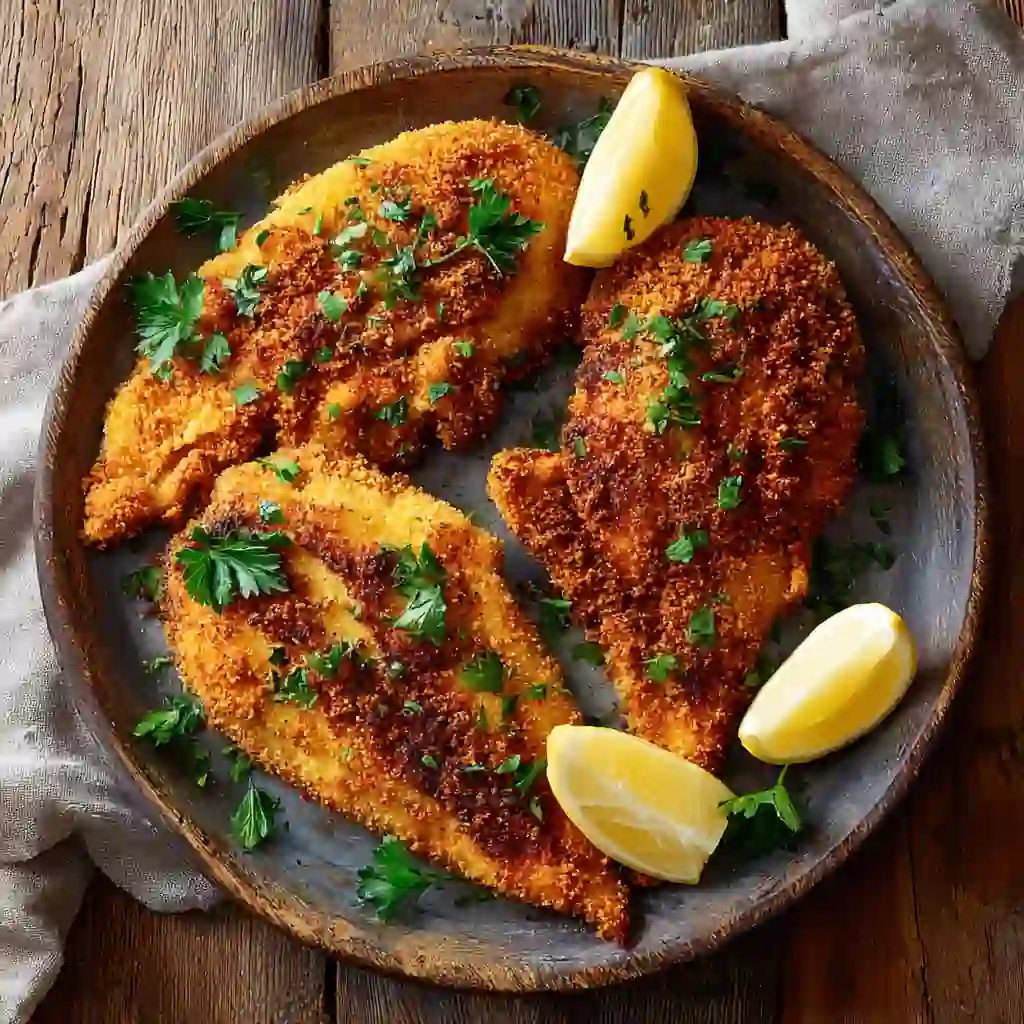 air fryer catfish recipe served crispy with lemon wedges