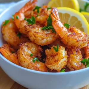 air fryer shrimp recipe served crispy and golden brown