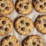 chocolate chip rice krispie cookie grid