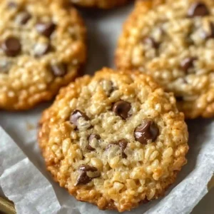 Chocolate chip rice krispie cookies fresh from oven