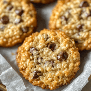31 Chocolate chip rice krispie cookies fresh from oven