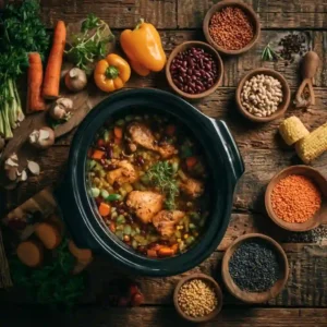 Crockpot recipes high protein with chicken and lentils