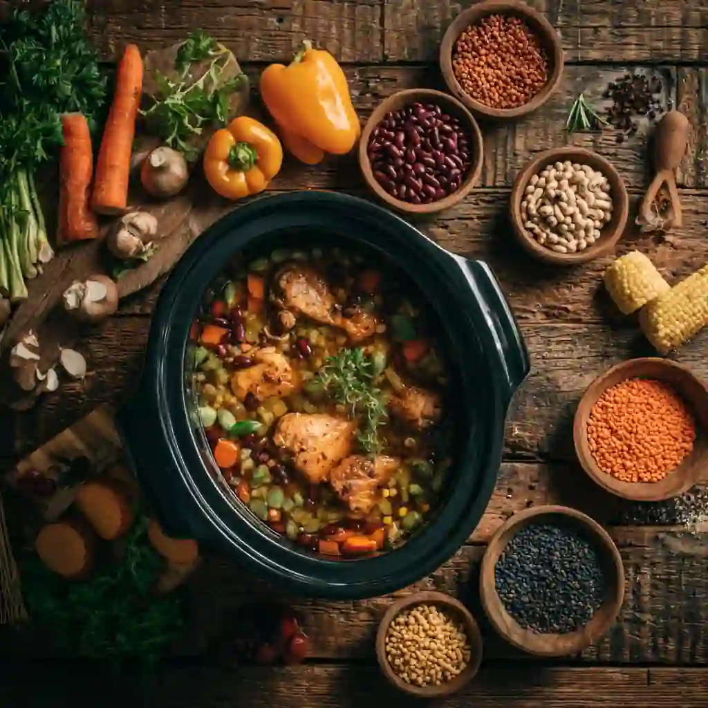 Crockpot recipes high protein with chicken and lentils
