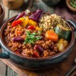 Crockpot Recipes High Protein: Simple & Flavorful Meals for Every Day 4 High-protein crockpot turkey chili served with quinoa