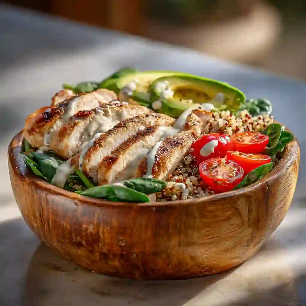 High protein salad recipes with chicken and quinoa