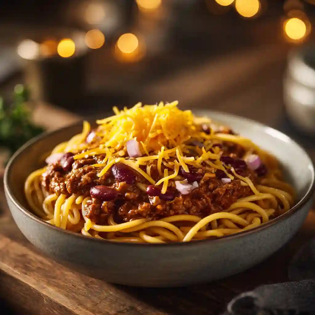 Cincinnati Chili Dinner Recipe: A Comforting Weeknight Winner 2 dinner recipe with cincinnati chili in a bowl