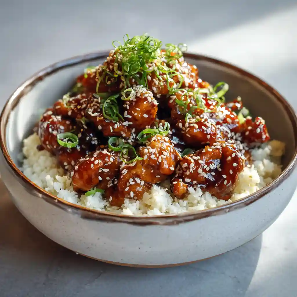 Slow Cooker Sesame Chicken with no sugar added
