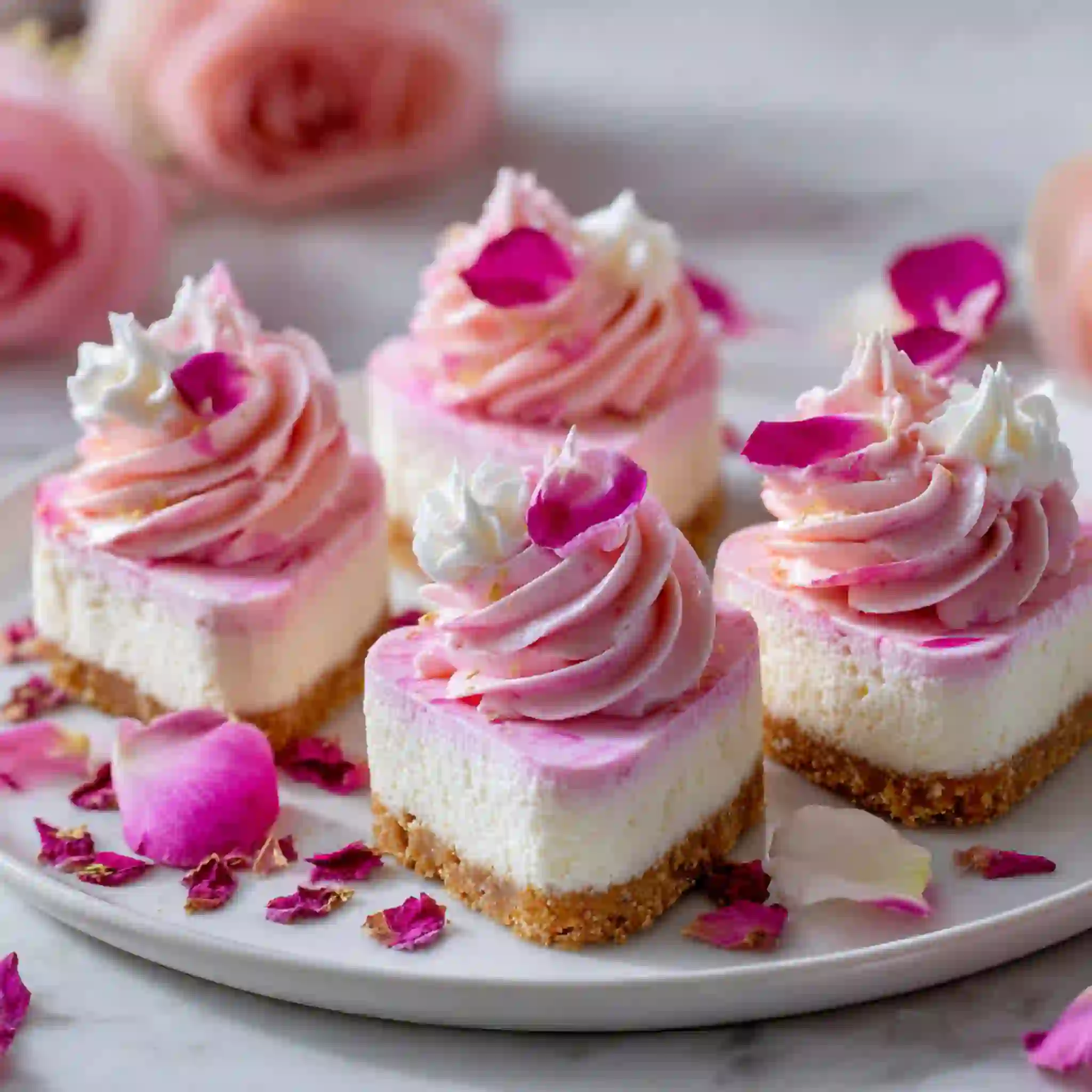 Mini Heart Cheesecakes for Galentine’s Day – Sweet & Creamy Love Bites 5 mini heart cheesecakes featured optimized UNDER40