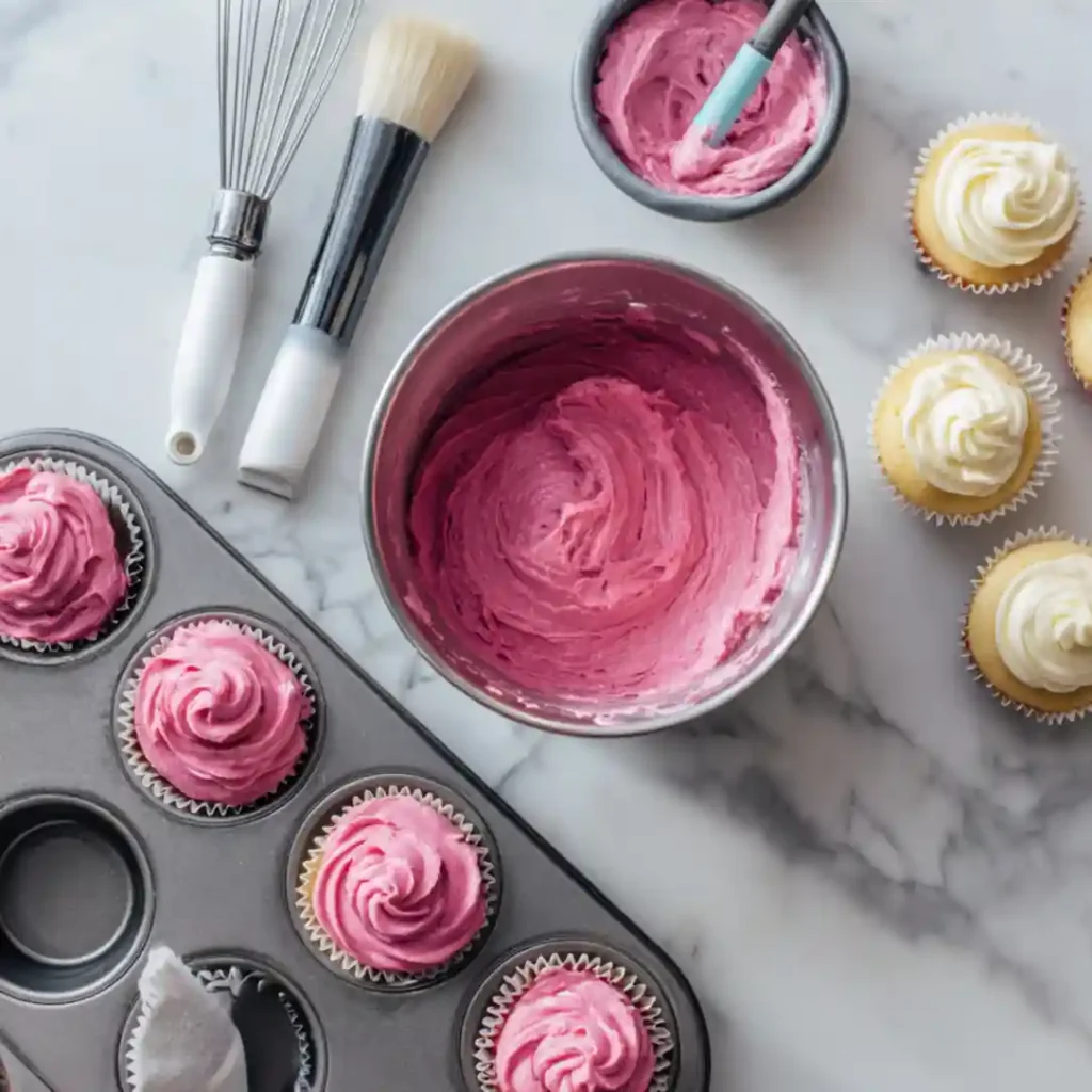 pink velvet cupcakes valentines step strict under40kb