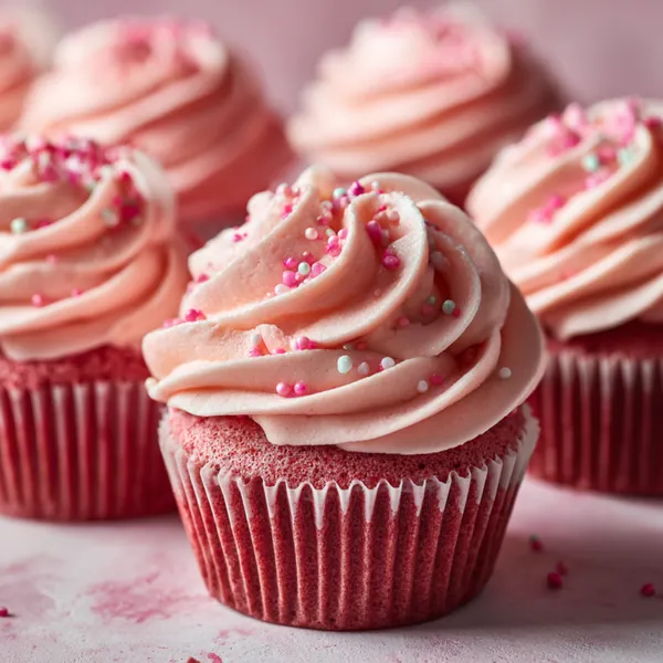 pink velvet cupcakes valentines