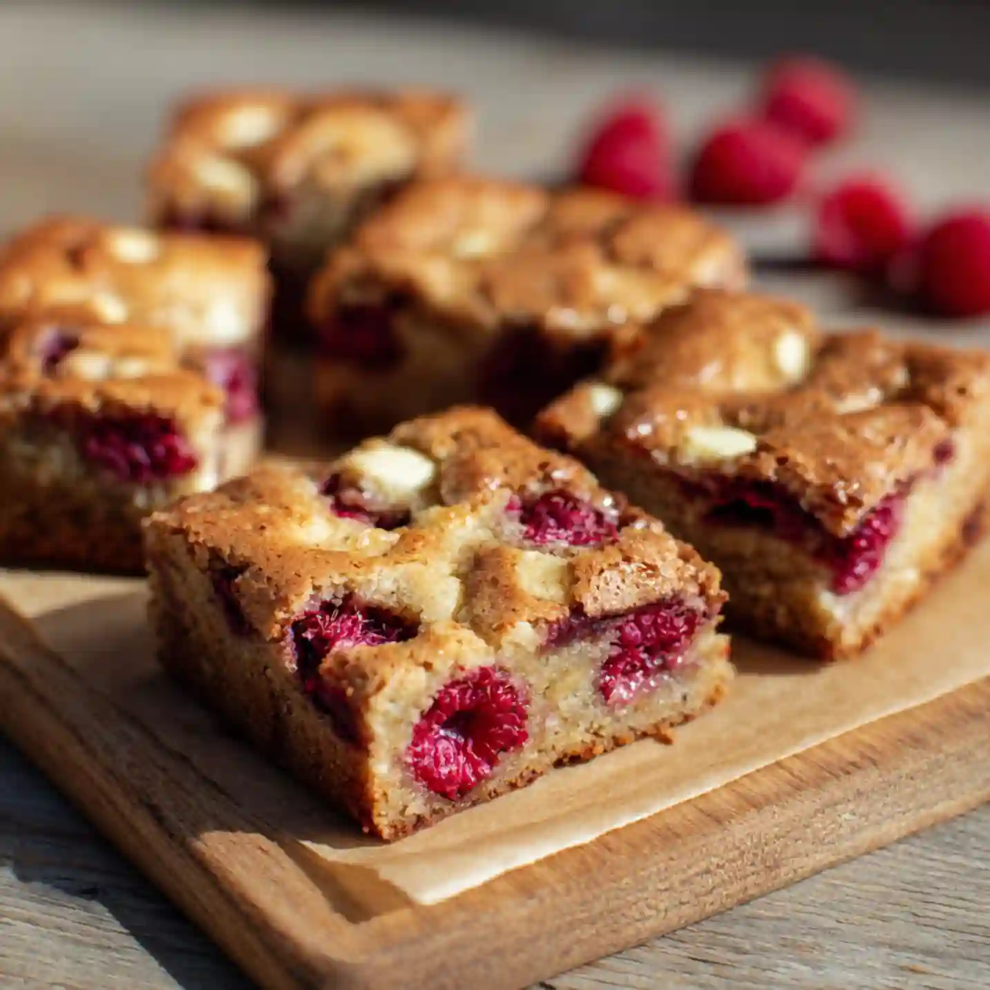 Raspberry White Chocolate Blondies 5 raspberry white chocolate blondies featured optimized UNDER40 FINAL3 1