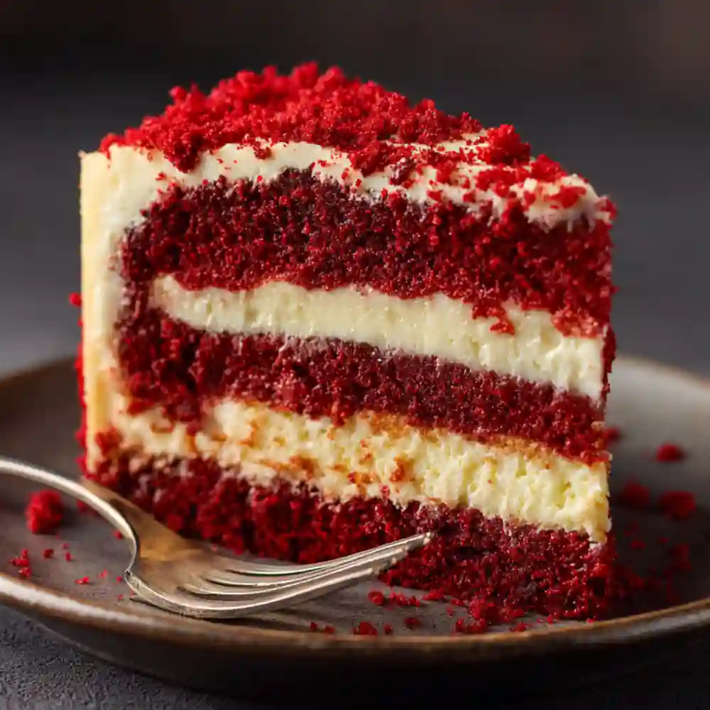red velvet cheesecake serving optimized