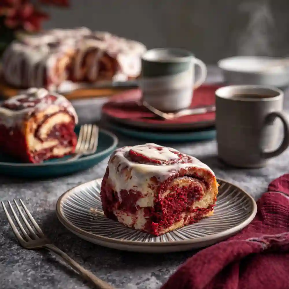 red velvet cinnamon cake serving optimized