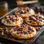 Mini Pizza with Brie, Cranberries, Walnuts, and Hot Honey 3 Mini Pizzas with Brie, Cranberries, Walnuts, and Hot Honey
