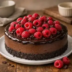 Irresistible Dark Chocolate Raspberry Cheesecake Made Simple 1 Irresistible dark chocolate raspberry cheesecake with creamy texture
