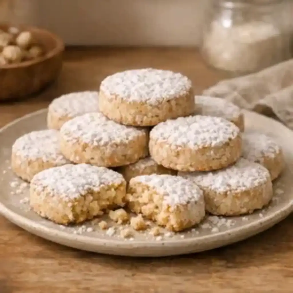 The Best Spanish Polvorones Recipe with buttery crumb and powdered sugar