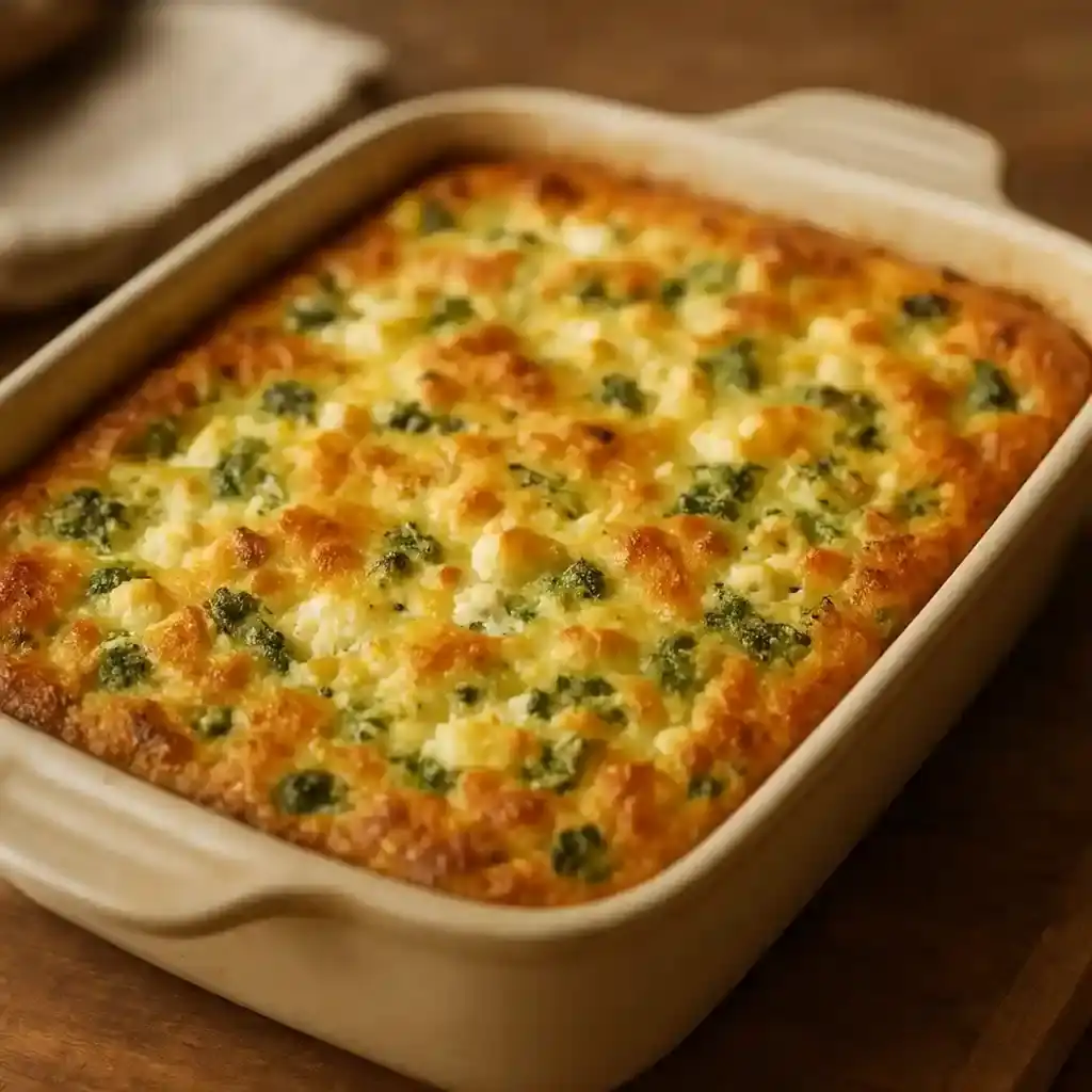 High-Protein Cottage Cheese Veggie Bake for Easy Weeknights 1 High-Protein Cottage Cheese Veggie Bake, golden top, sliced, warm and comforting