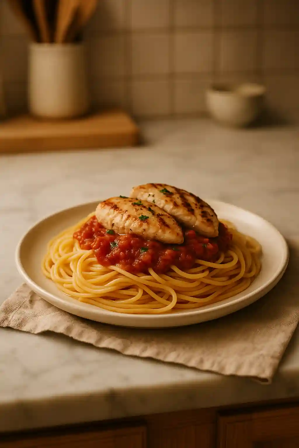 Easy Mexican Chicken Rice Bowl Recipe 1 Warm Mexican Chicken Rice Bowl with avocado and cilantro, a comforting Mexican Chicken Rice Bowl served in a rustic bowl